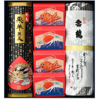 雲龍・京禧鯛焼４個・干支栗羊羹（本棹）